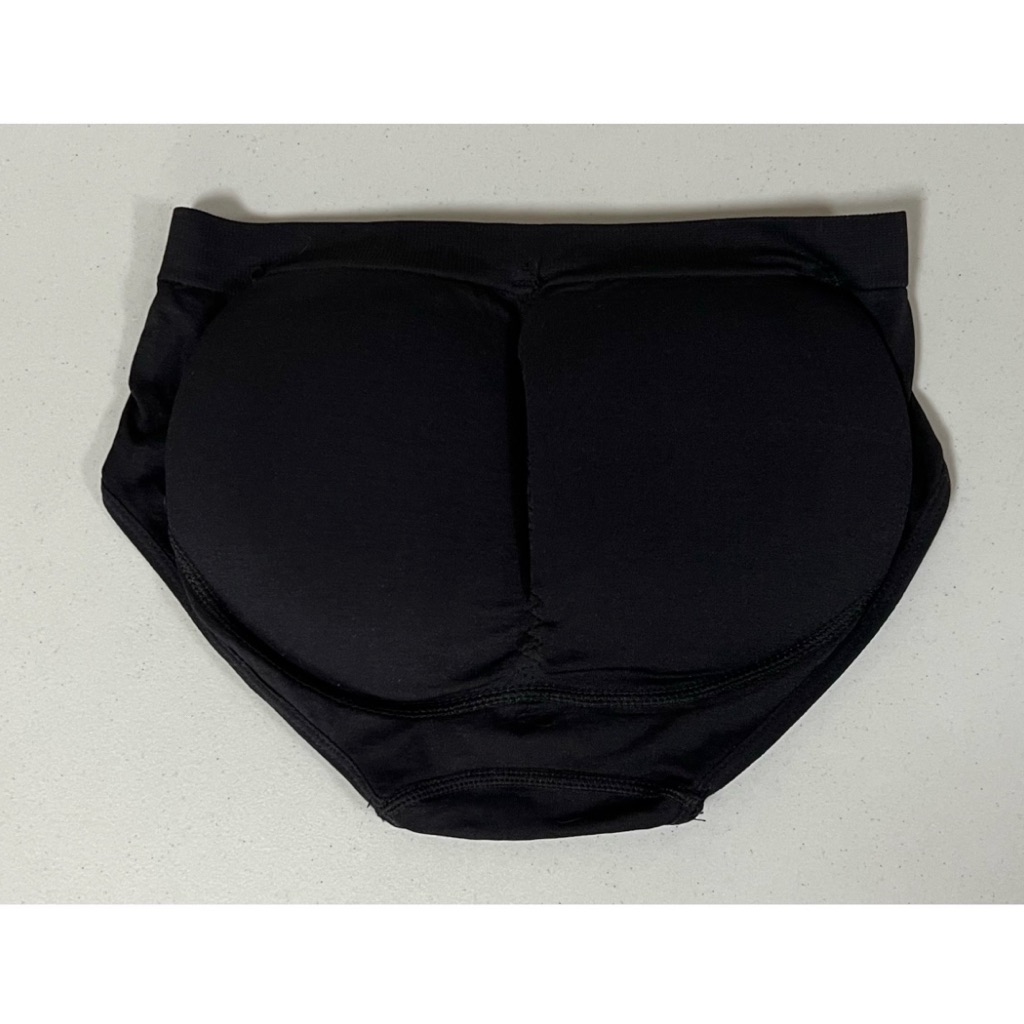 Black Butt-Enhancing Shapewear Panties Lingerie Bottoms With Padding Size S